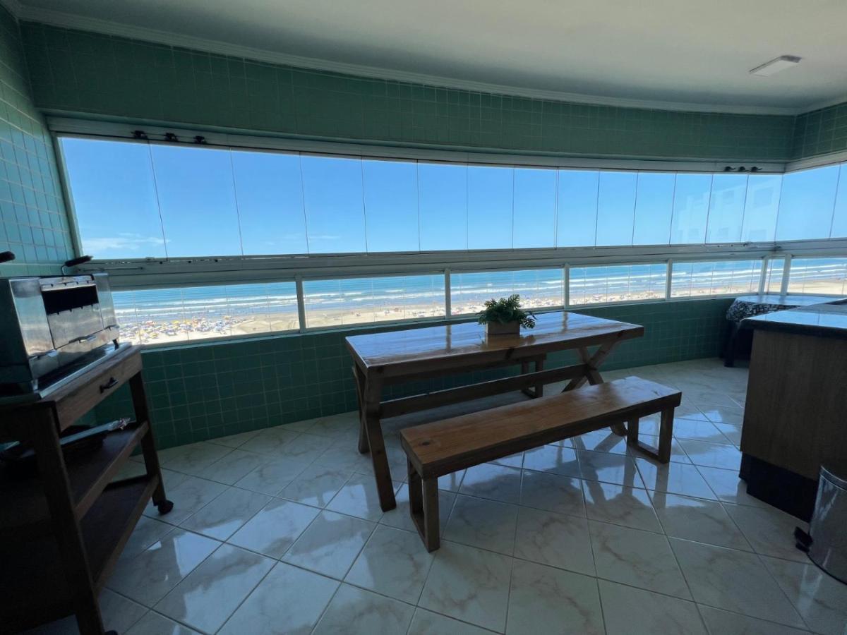 Apartamento Guilhermina De Frente Para O Mar Praia Grande  Exterior photo