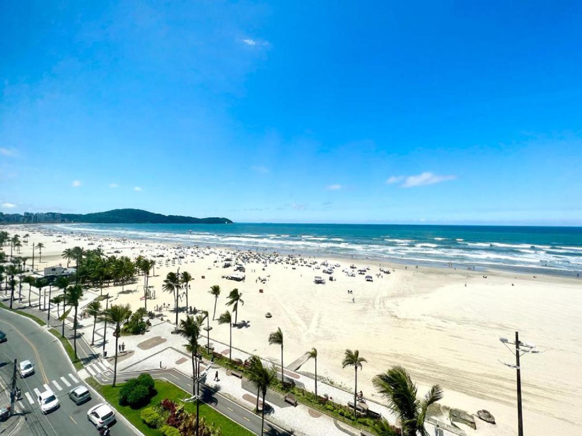 Apartamento Guilhermina De Frente Para O Mar Praia Grande  Exterior photo